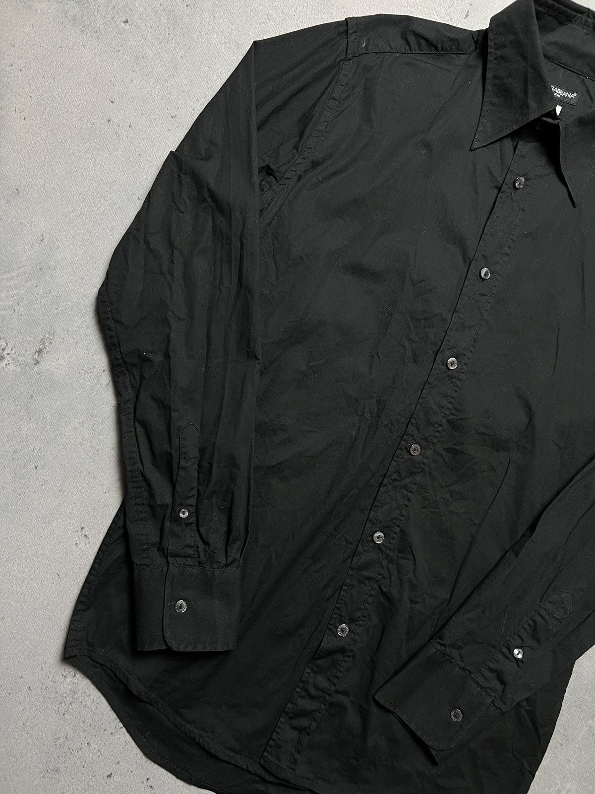 Dolce & Gabbana Dolce & Gabbana Vintage Full Black Long Sleeve Shirt Lux y2k Size US S / EU 44-46 / 1 - 2 Thumbnail