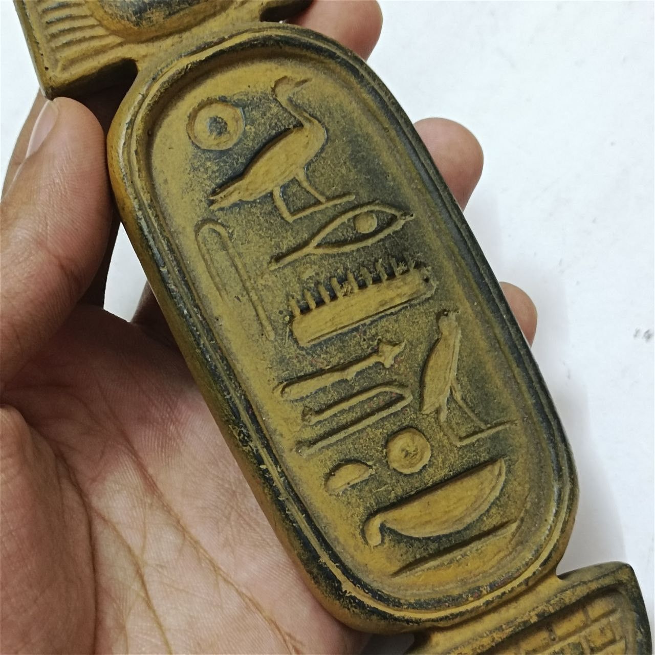 Other Egyptian cartouche plaque ancient-style decor. Size ONE SIZE - 4 Thumbnail