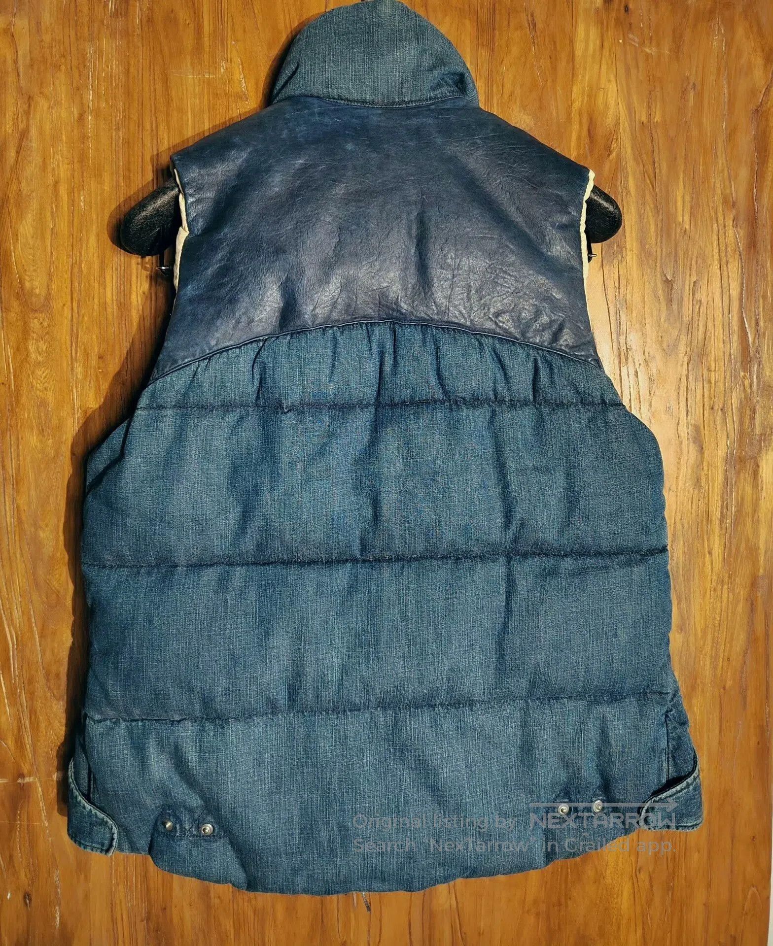 Remi Relief REMI RELIEF Blue Denim Down Vest. Size US M / EU 48-50 / 2 - 5 Thumbnail