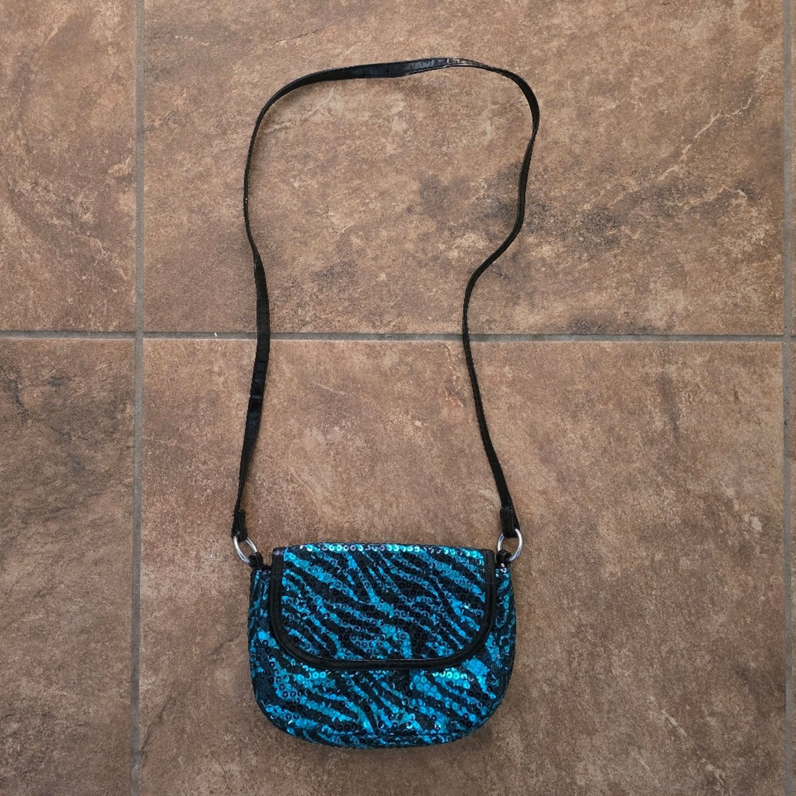 Other Blue Black Sequin Detailed Crossbody Size ONE SIZE - 3 Thumbnail