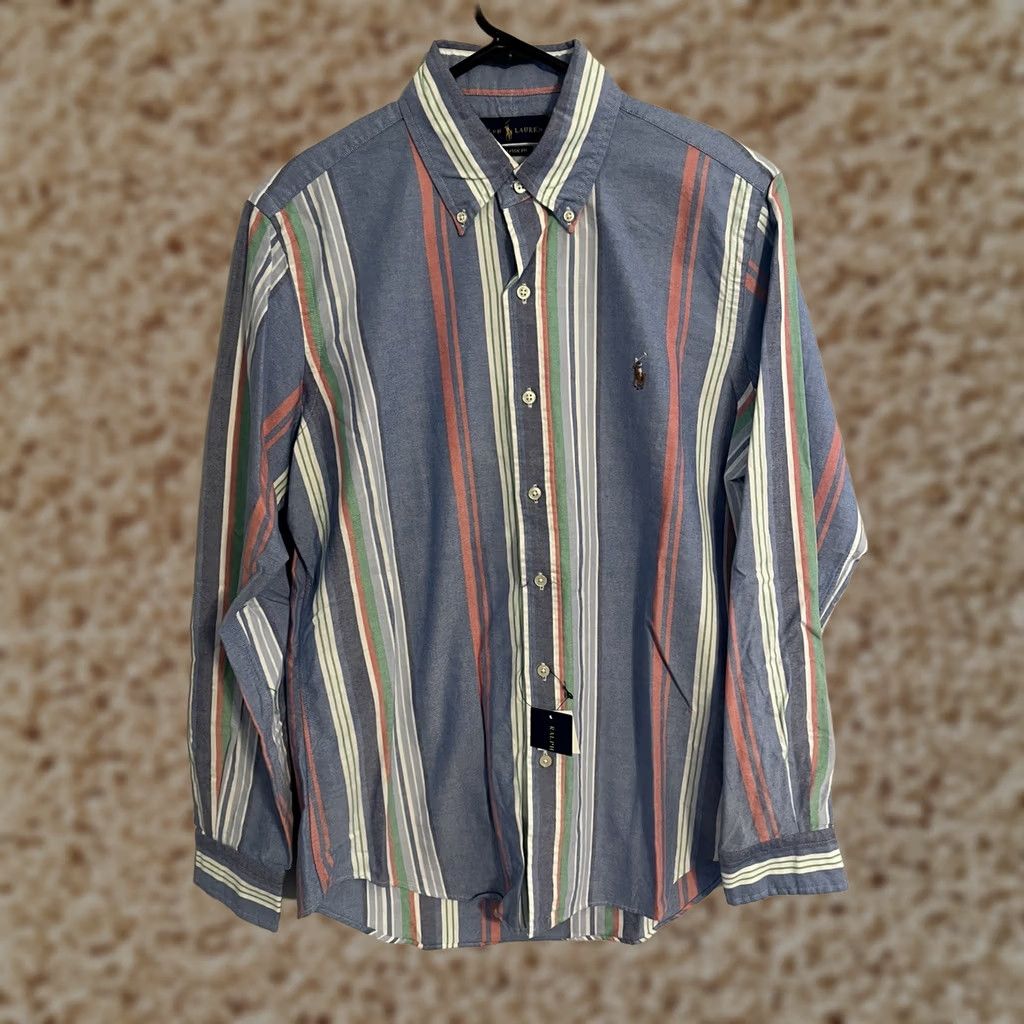 Polo Ralph Lauren Polo Ralph Lauren Classic Fit Pastel Striped L/S Button Up Shirt Men's S New Size US S / EU 44-46 / 1 - 1 Thumbnail