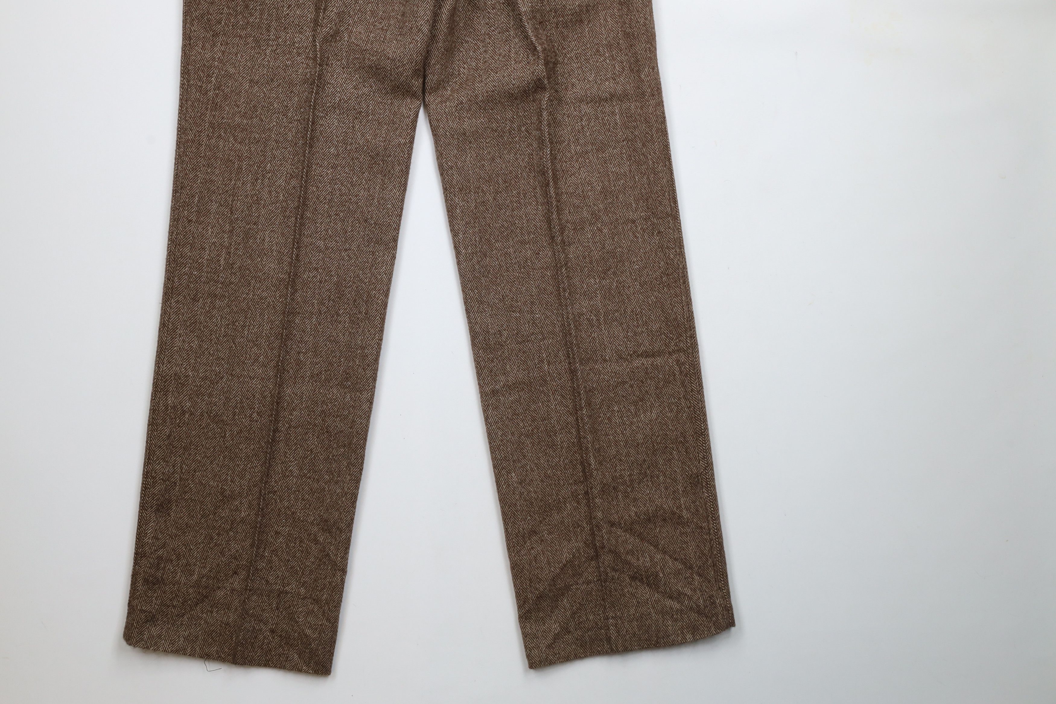 Vintage Vintage 90s Streetwear Herringbone Wide Leg Chino Pants Size 34" / US 12 / IT 48 - 11 Thumbnail