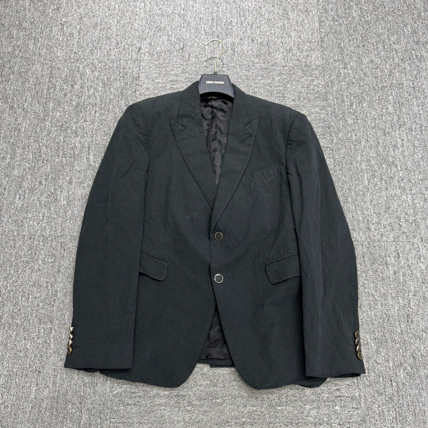 Louis Vuitton LV Embossed Monogram All Over Blazer 52 Size 52R - 3 Thumbnail