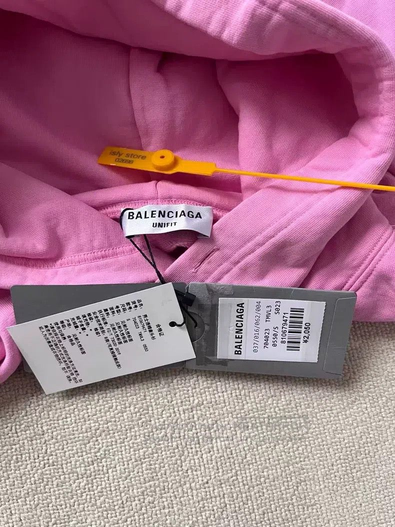Balenciaga Balenciaga Geometric Pattern Hooded Loose Long Sleeve Swea Size US S / EU 44-46 / 1 - 5 Thumbnail