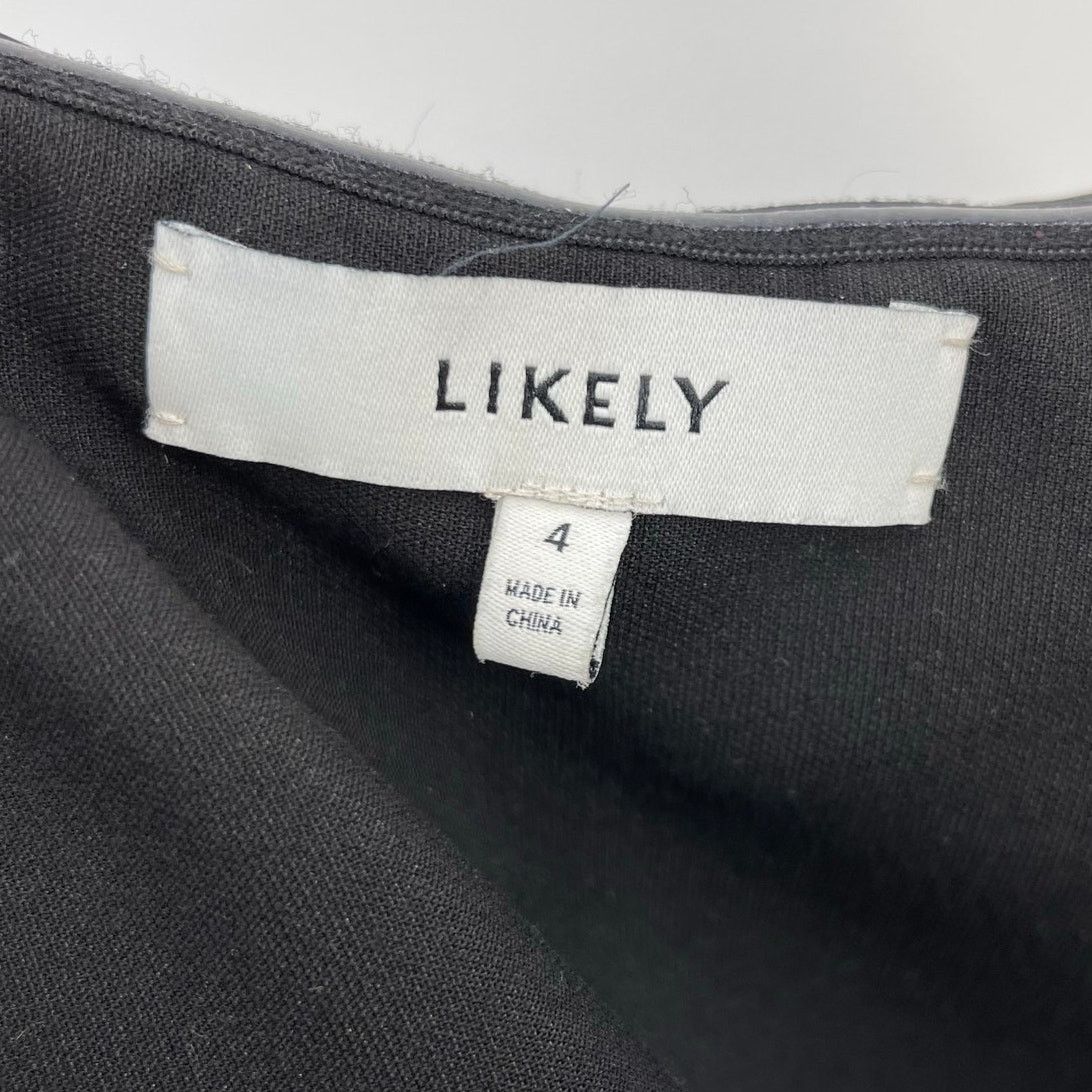 LIKELY LIKELY | Valerie Dress in Black Bow Strapless Midi Sheath 4 Size S / US 4 / IT 40 - 5 Thumbnail