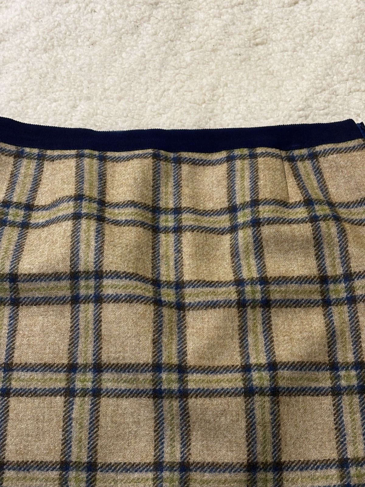 Boden Beige wool skirt0529 Size 29" - 2 Thumbnail
