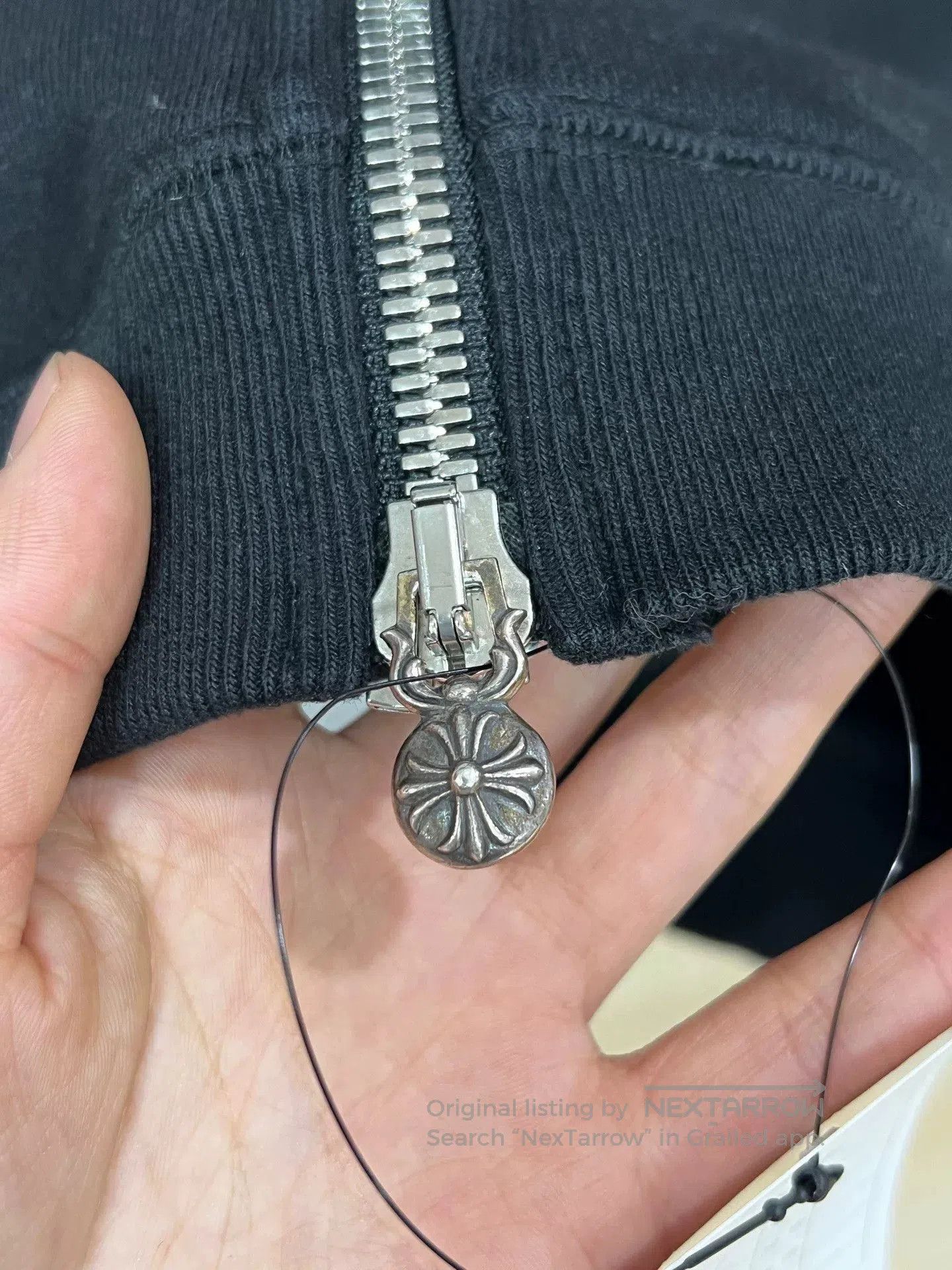 Chrome Hearts Chrome Hearts Sanskrit Leather Patch Hoodie. Size US L / EU 52-54 / 3 - 4 Thumbnail