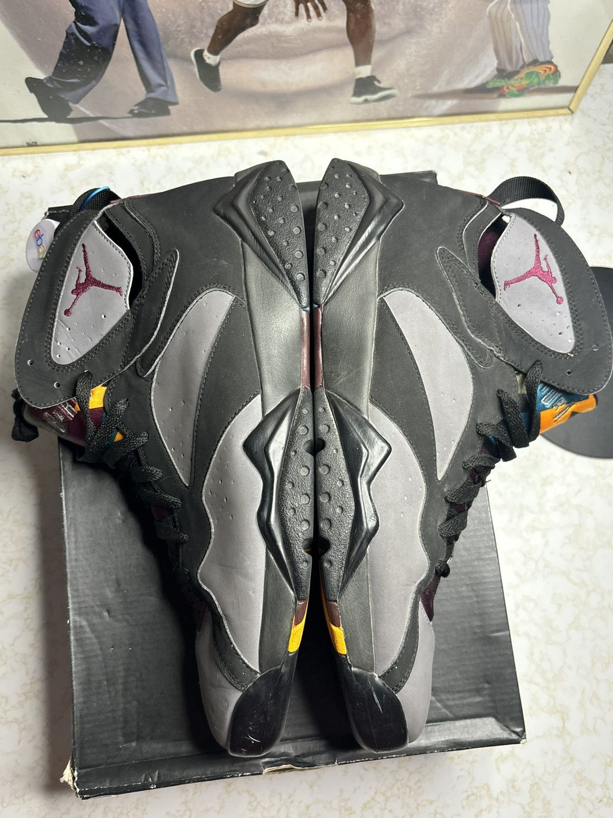 Jordan Brand Air Jordan 7 Retro 2011 Bordeaux 2011 Size US 12 / EU 45 - 4 Thumbnail