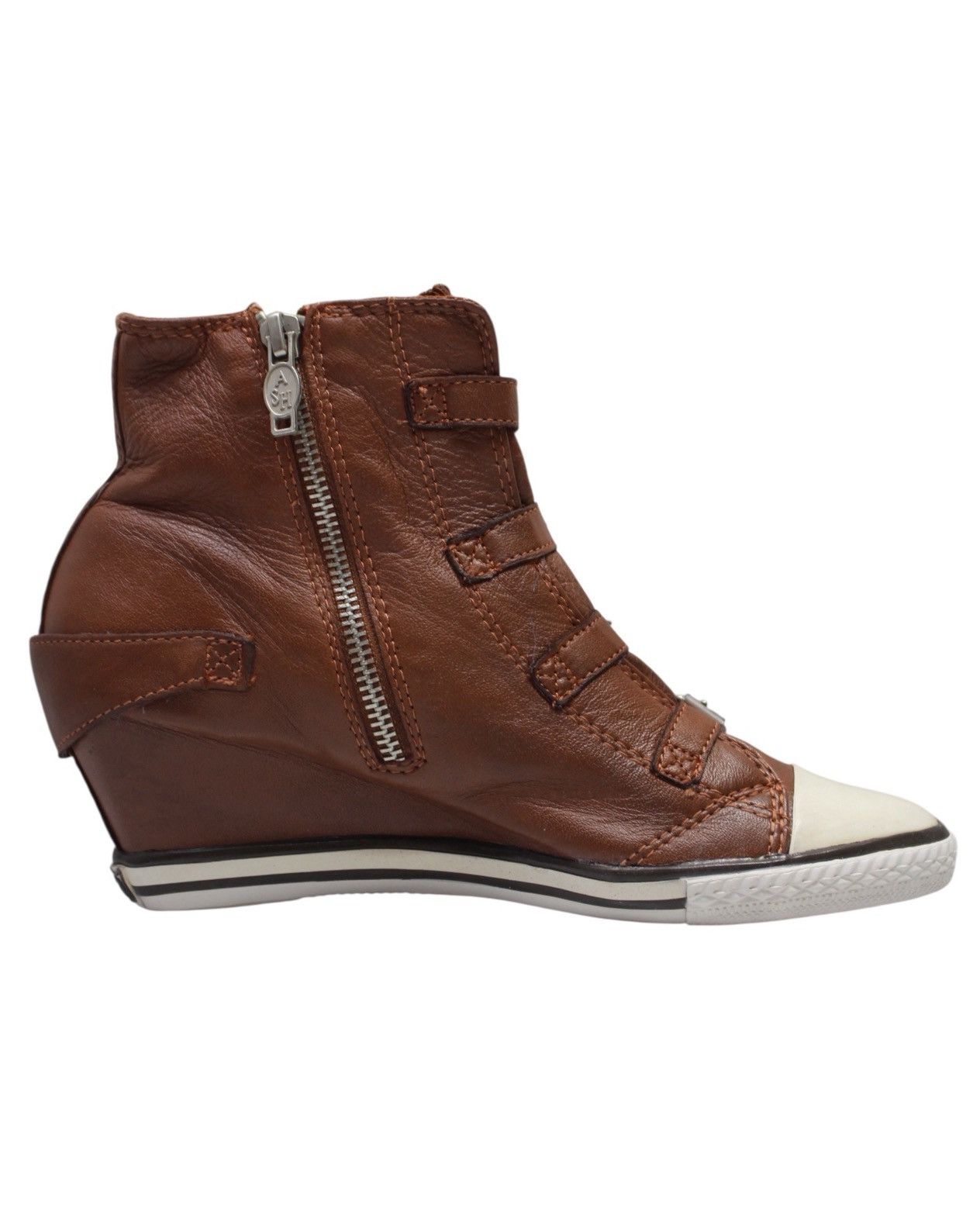 ASH 2000S ASH LIMITED BUCKLED LEATHER WEDGE SNEAKERS Size US 9 / IT 39 - 7 Thumbnail