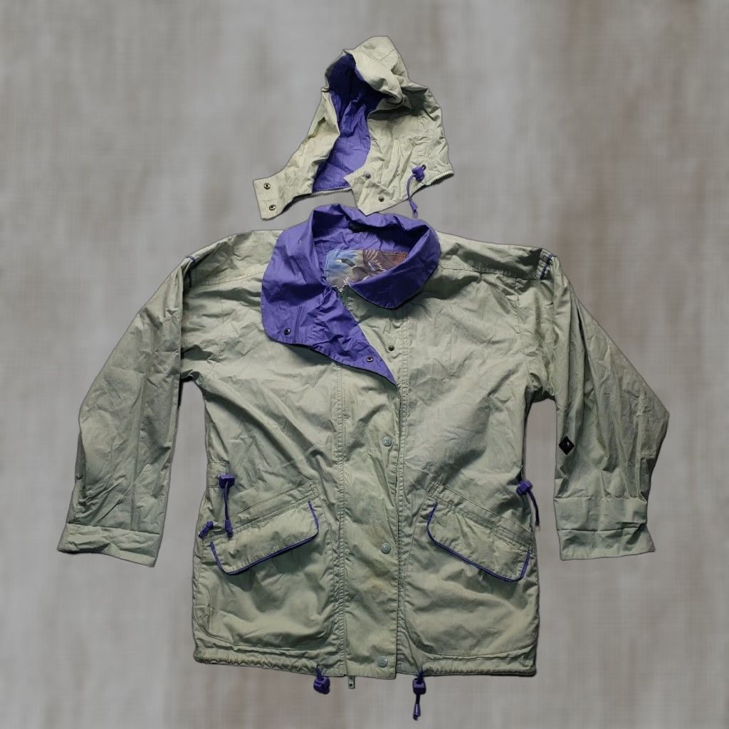 Vintage Vtg Brambilla France World Sport Green Windbreaker Hood Jacket Men's Size S Size US S / EU 44-46 / 1 - 1 Thumbnail