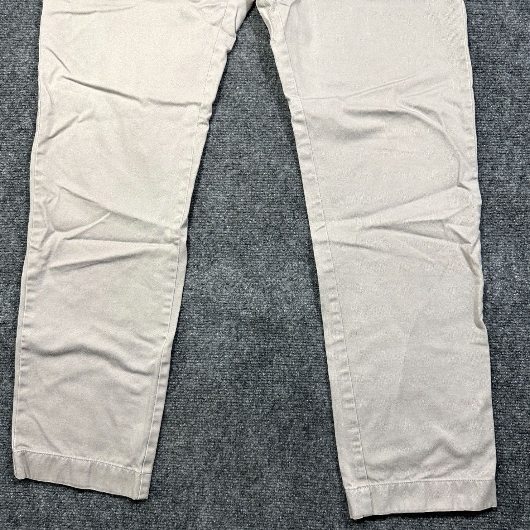 J.Crew J.CREW Pants Mens 34 Cotton Chino Beige Flat Front Pockets Straight Leg Classic Modern Women? No, Mens Size US 34 / EU 50 - 2 Thumbnail