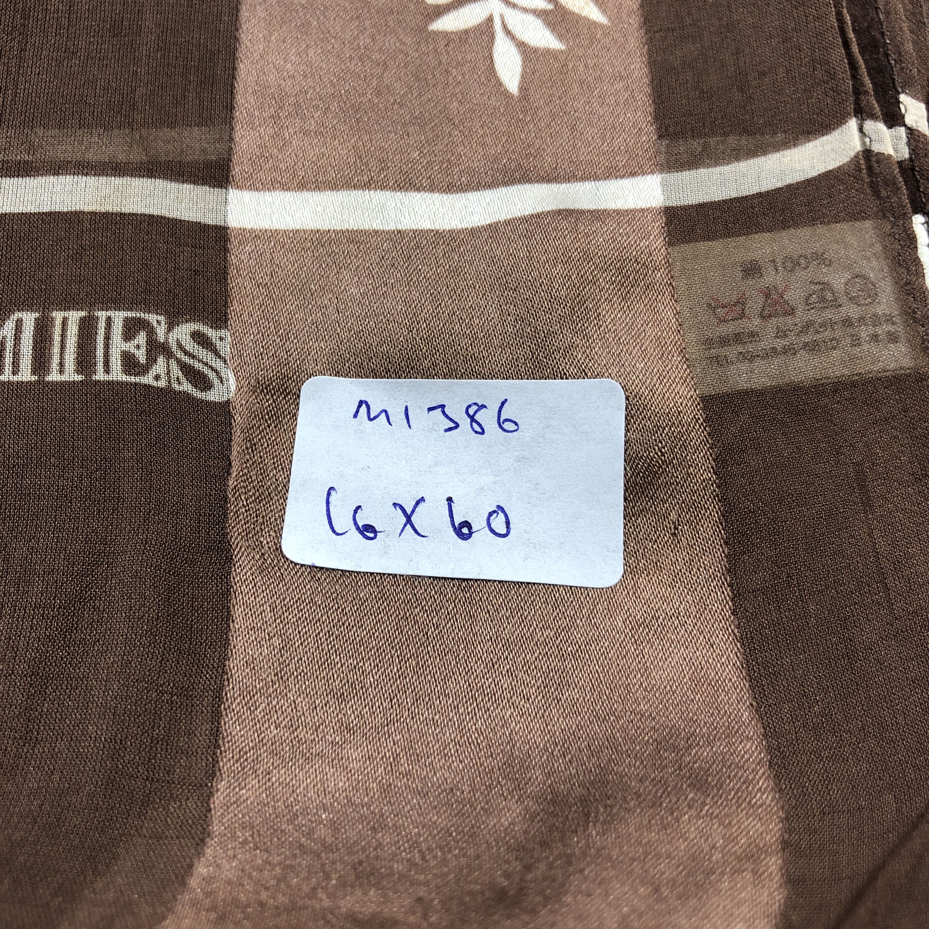 Hardy Amies Hardy Amies Floral Silk Stole Silk Scarf M1386 Size ONE SIZE - 11 Thumbnail