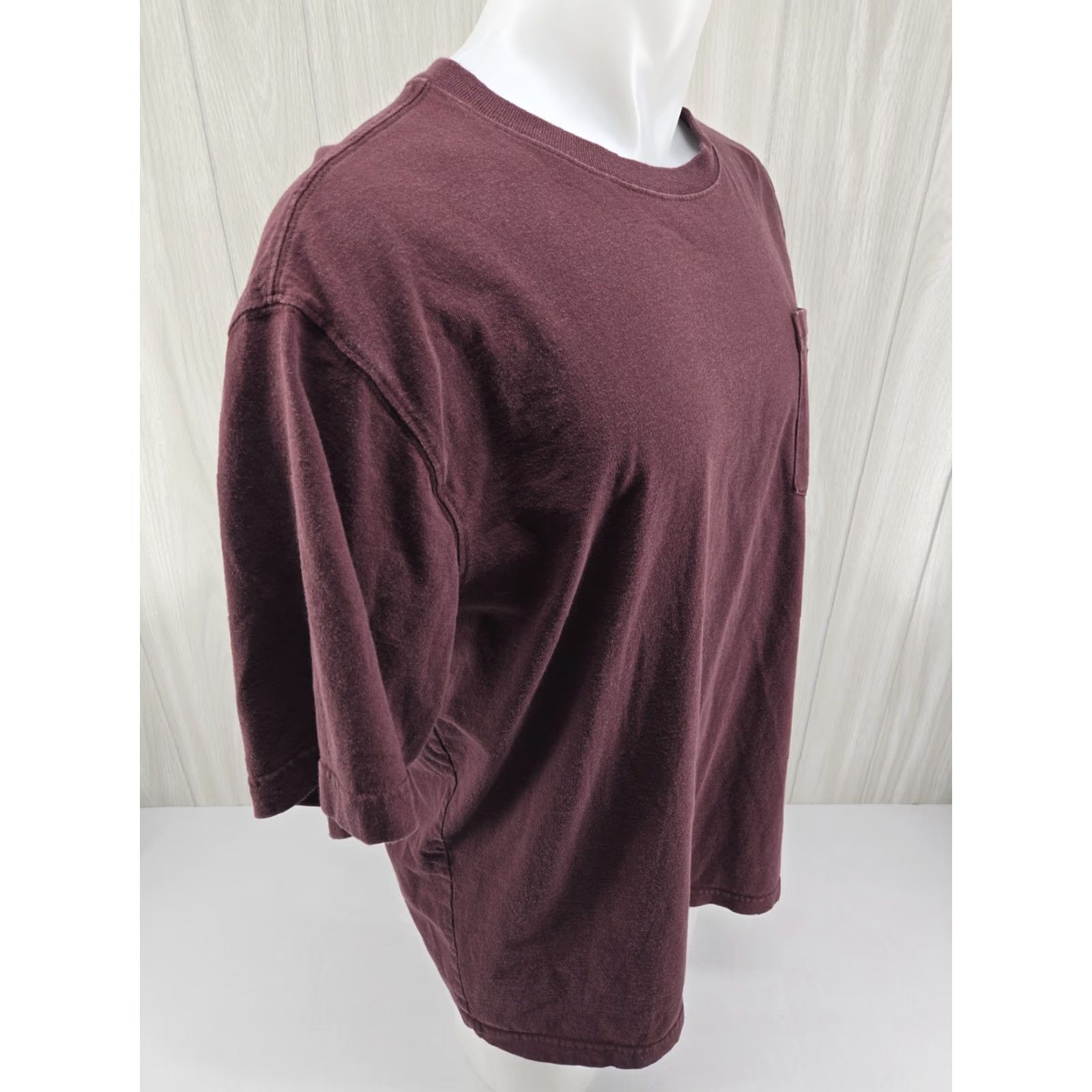 Carhartt Carhartt Classic Logo Pocket T Shirt Mens Adult Large LT Maroon Red Logo Short Sleeve Crew Neck Pants? Size US L / EU 52-54 / 3 - 7 Thumbnail