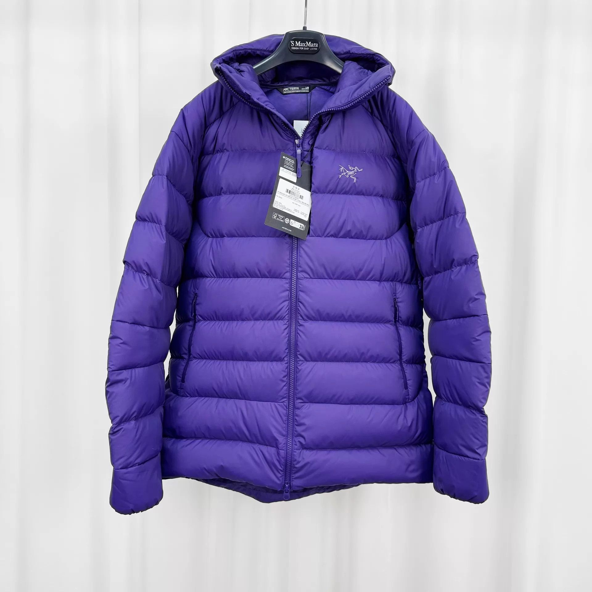 Arc'teryx Purple Hooded Puffer Jacket Size L Size US L / EU 52-54 / 3 - 1 Thumbnail