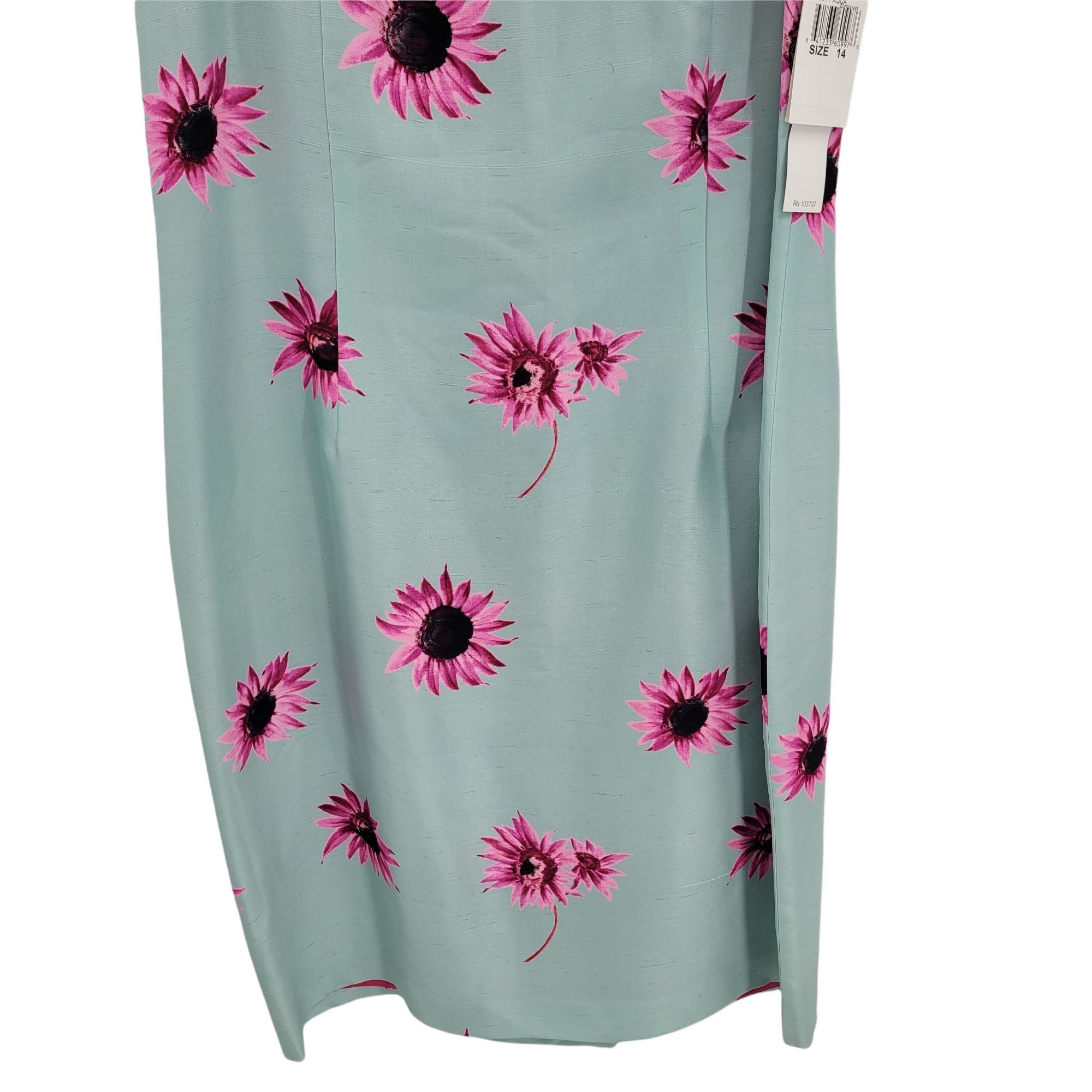 Donna Morgan Donna Morgan Silk 2pc Dress Set Sz 14 Pastel Floral Sleevele Size XL / US 12-14 / IT 48-50 - 11 Thumbnail