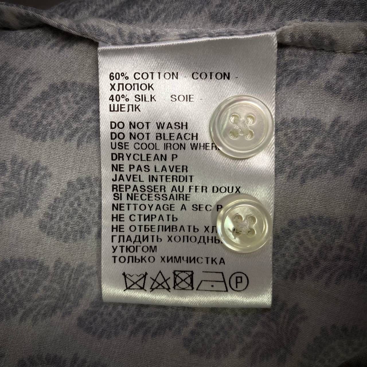 Ann Demeulemeester Fine silk shirt M Size 48S - 9 Thumbnail