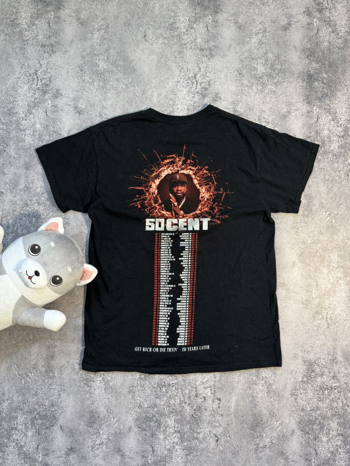 50 Cent × Rap Tees 50 Cent Hip Hop Rap Shirt tour 2023 Size US M / EU 48-50 / 2 - 2 Thumbnail
