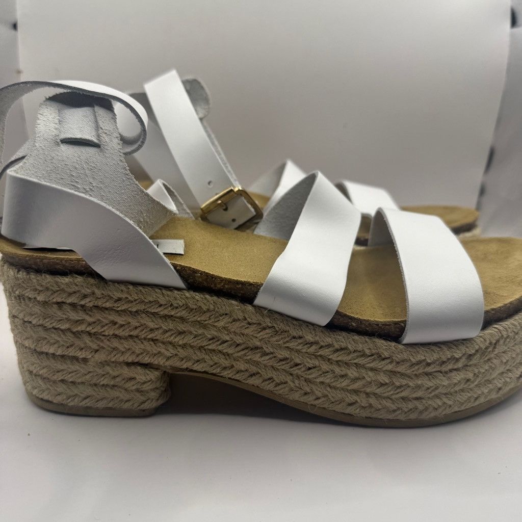 Steve Madden Steve Madden platform white leather sandals 10 Size US 10 / IT 40 - 2 Thumbnail
