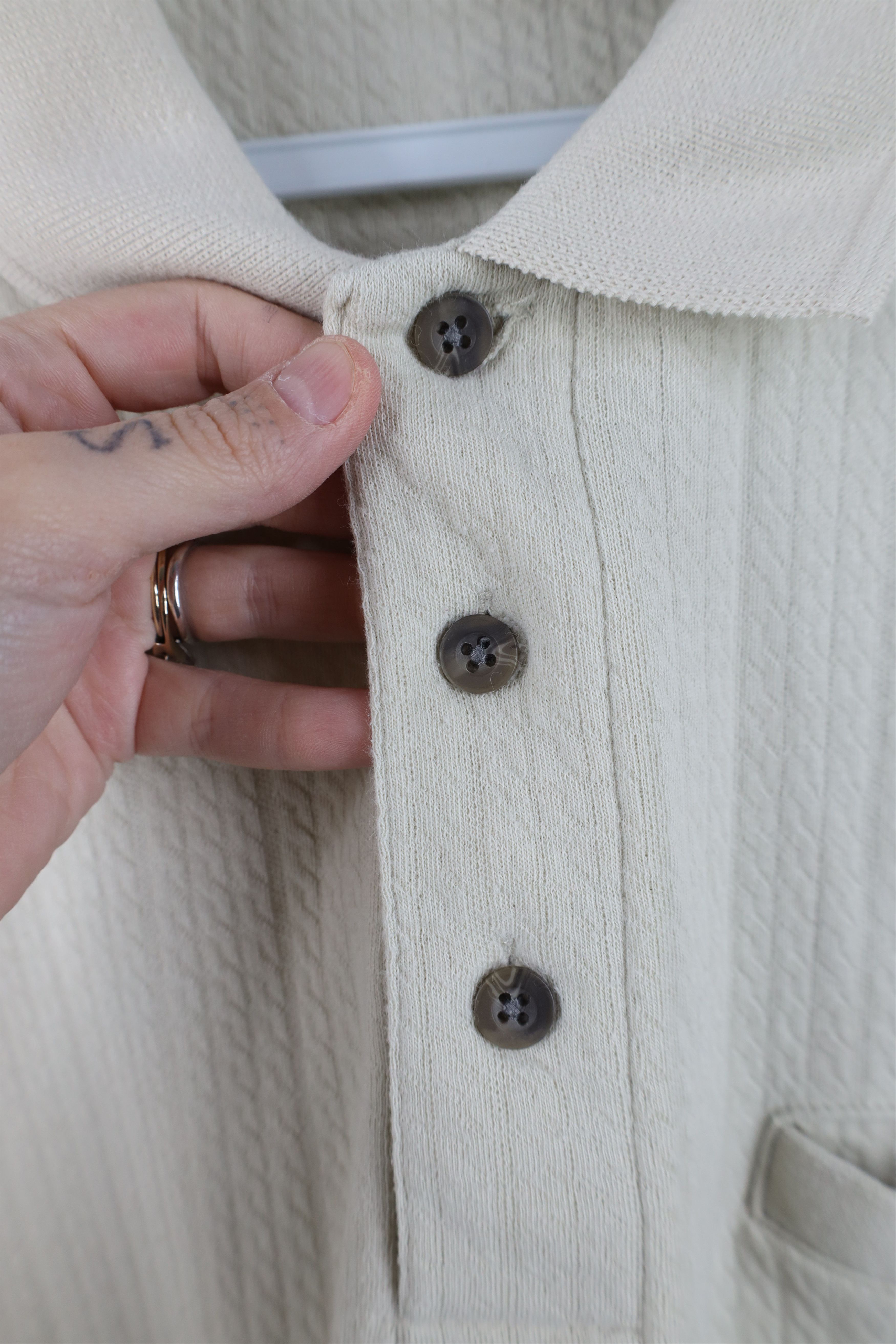 Vintage Vintage 90s Streetwear Knit Collared Pullover Polo Shirt Size US L / EU 52-54 / 3 - 6 Thumbnail