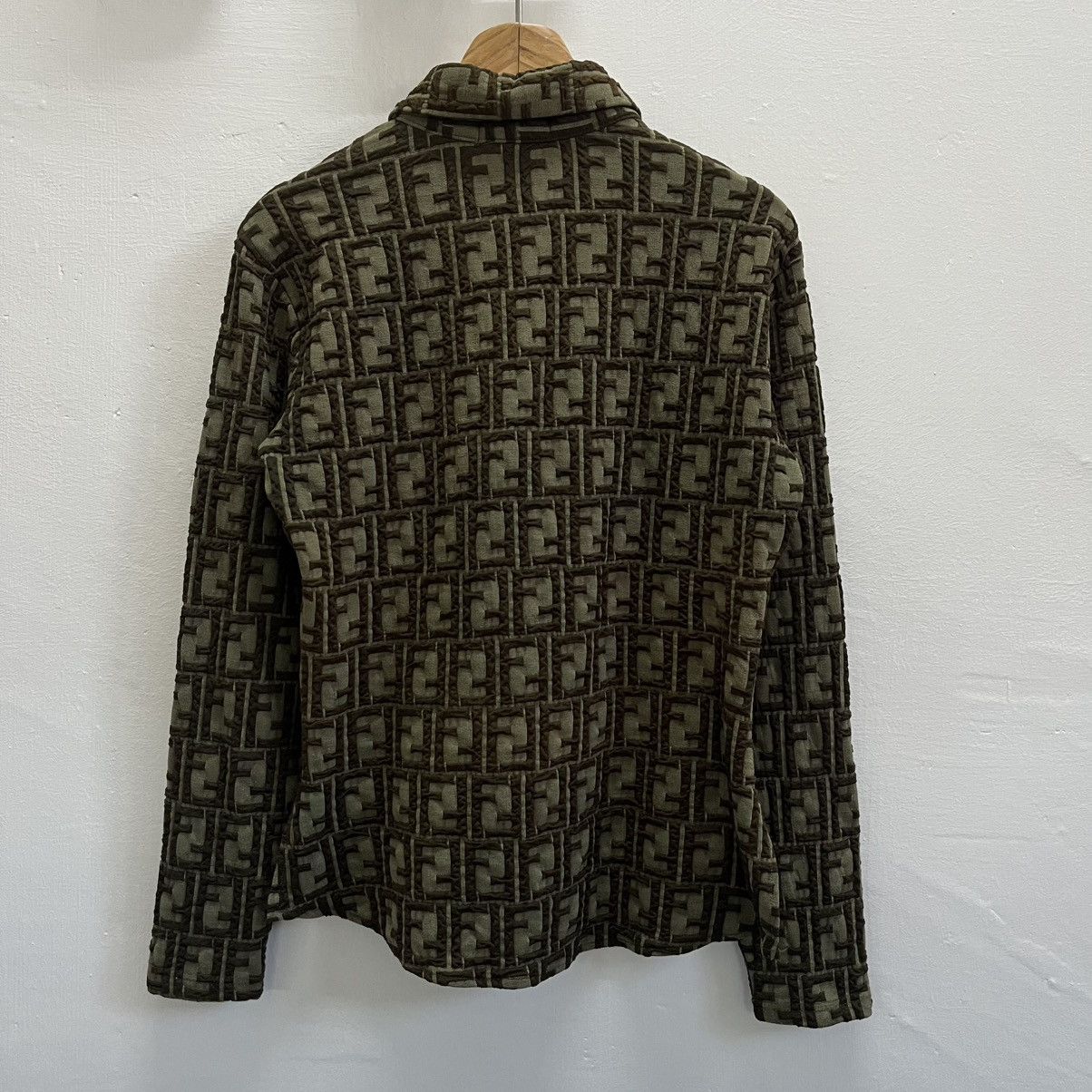 Fendi Rare Vintage Fendi Zucca FF Monogram Unisex Button Up Shirts Size US XXS / EU 40 - 2 Thumbnail