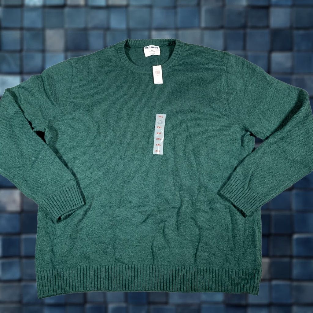 Old Navy Old Navy Sweater Mens 2XL Green Crewneck Pullover Ribbed Knit Machine Washable Size US XXL / EU 58 / 5 - 1 Thumbnail