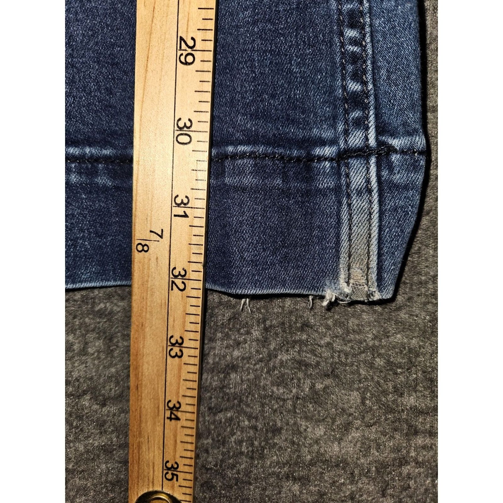 Vintage VINTAGE Rock & Roll Denim Jeans Womens Flared High Rise Trouser Blue 30x34 Stretch Distressed Pockets Hipster Preppy 90s Mens Womens Size 30" / US 8 / IT 44 - 5 Thumbnail