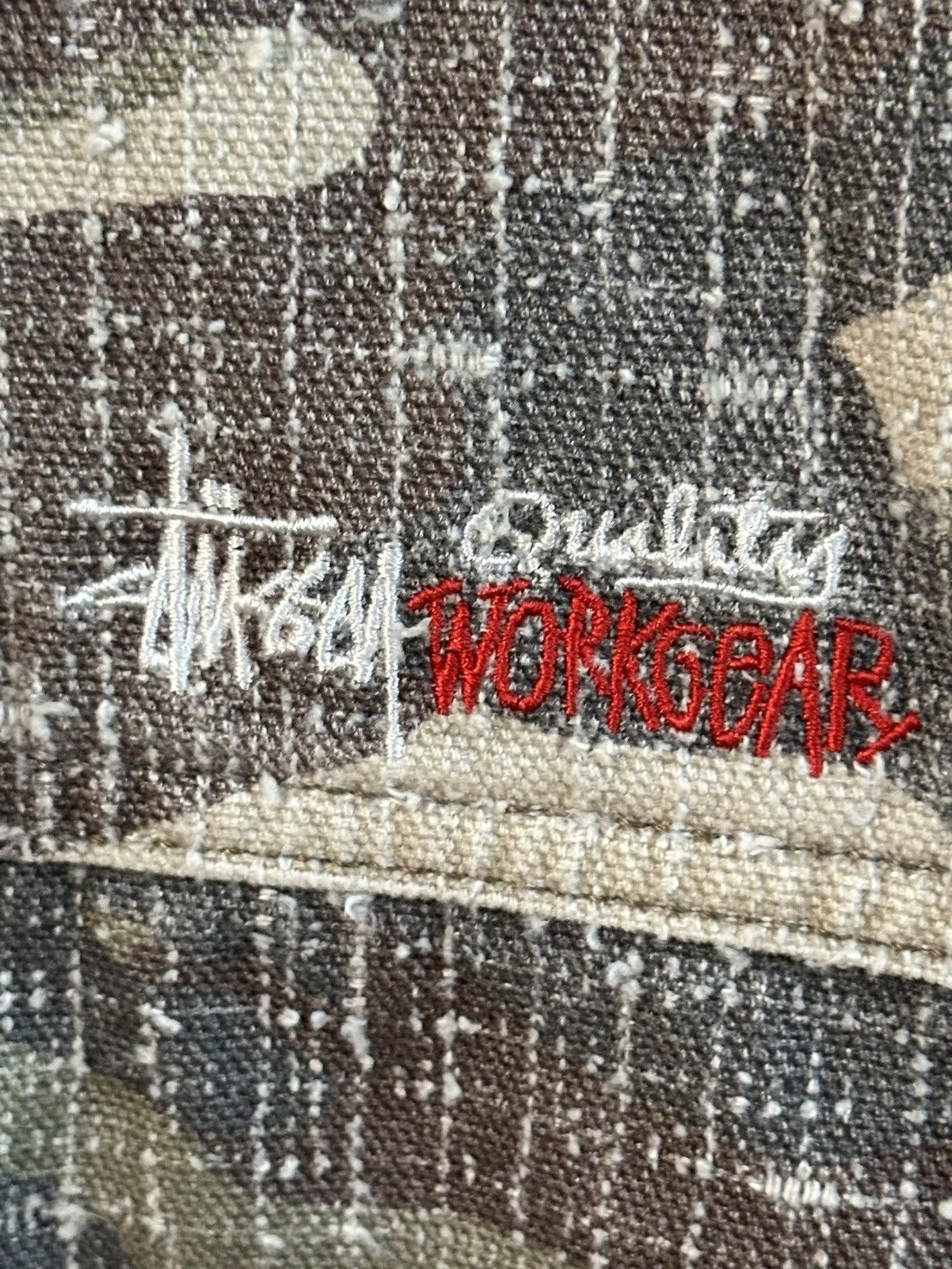 Stussy Stüssy Canvas Needle Punch Woodland Camo / Size: XXL Size US XL / EU 56 / 4 - 2 Thumbnail