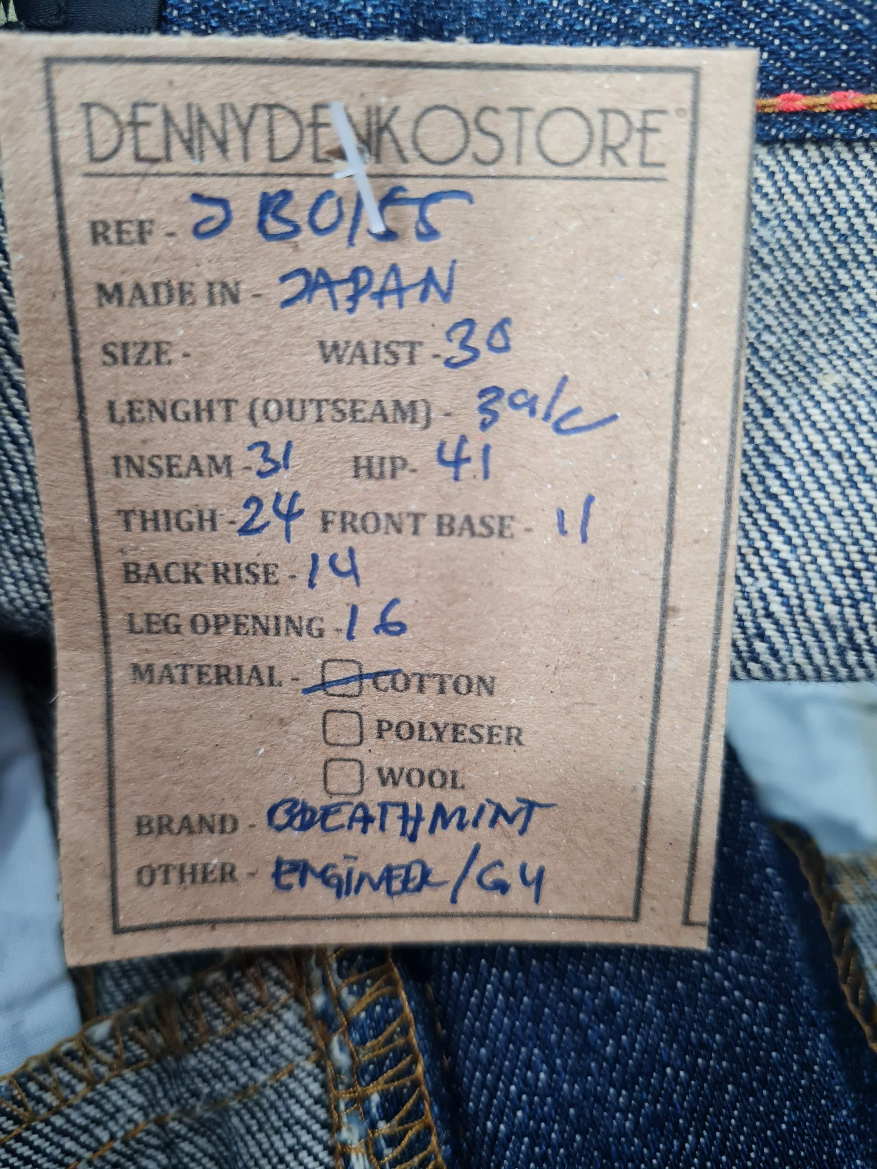 Japanese Brand BREATHMINT Double Waist Engineer Jeans Size 30x31 JB0155 Size US 30 / EU 46 - 11 Thumbnail