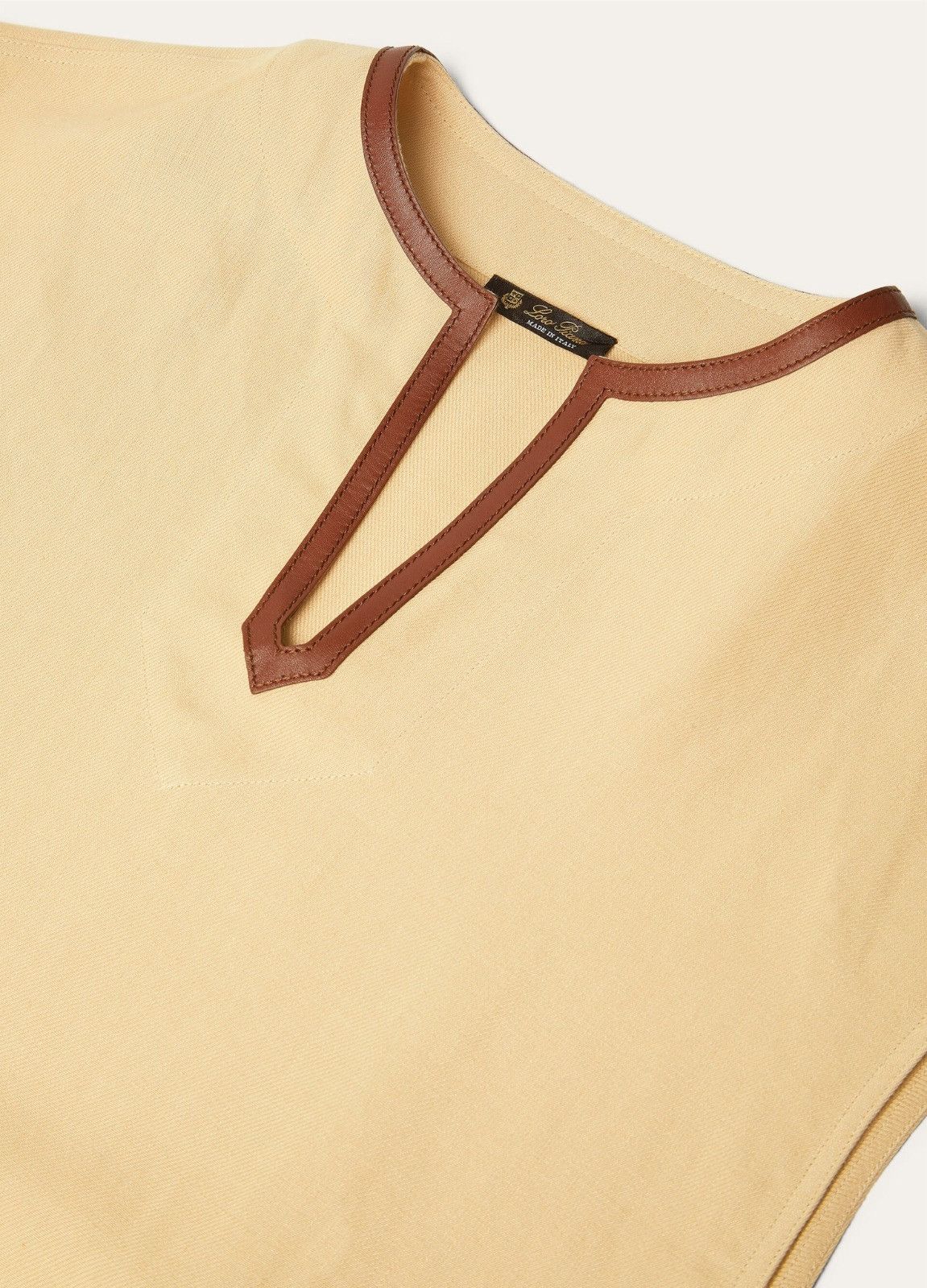 Loro Piana o1srvl11e0526 FAP0261 Carolina Midi Dress in Yellow Size M / US 6-8 / IT 42-44 - 3 Thumbnail
