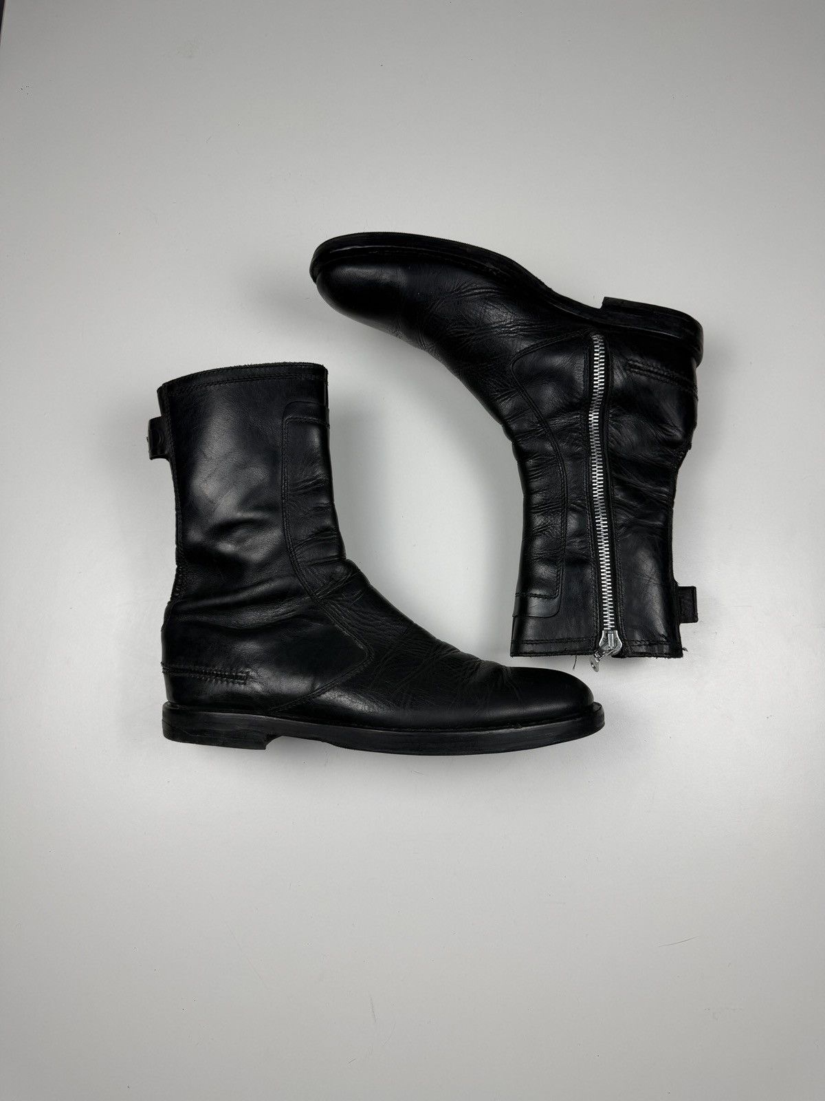 Dior Hedi Slimane Dior Homme Black Zip Boots — FW07 | Size EU 41