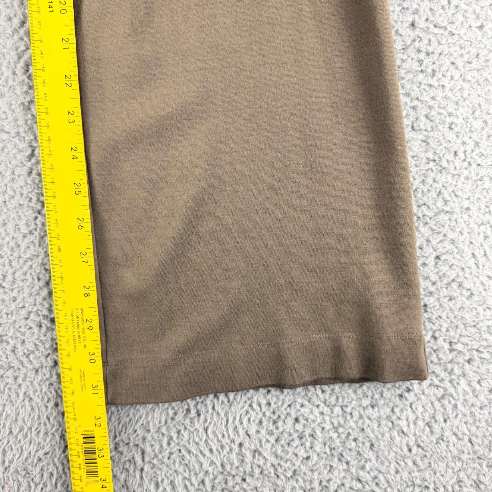 Vintage Soma Wide Leg Pants Womens Small Brown Pull On Loungewear Casual Knit Stretch Comfort Size 28" / US 6 / IT 42 - 6 Thumbnail
