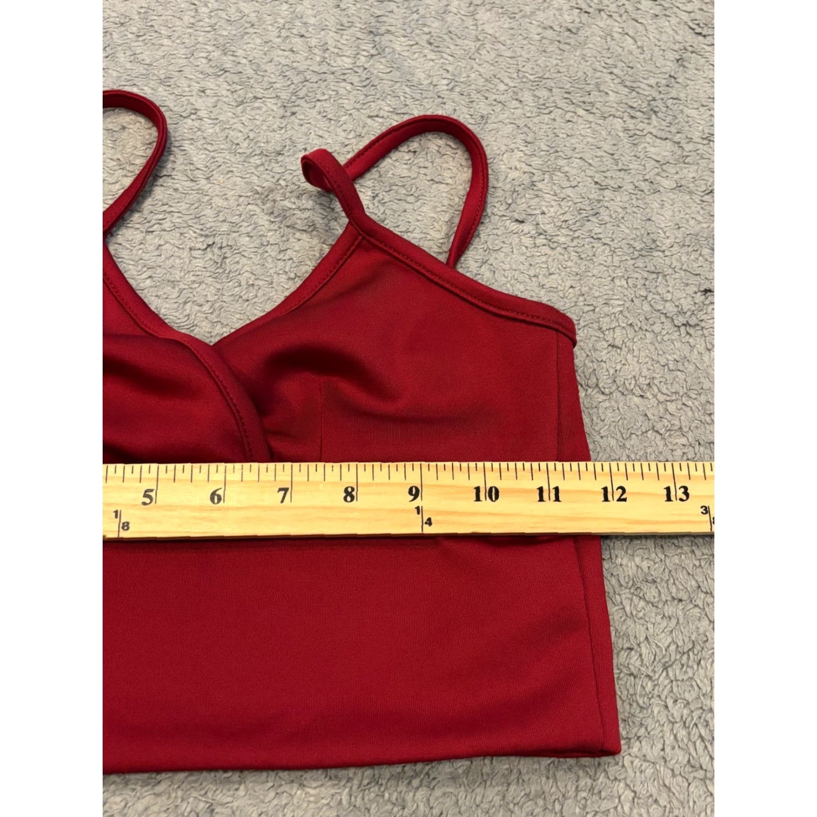 Boohoo Boohoo Crop Top Womens 4 Red Sleeveless Stretch Bustier Casual Tank Cropped - Womens Size S / US 4 / IT 40 - 3 Thumbnail