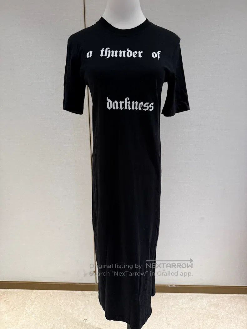 Alexander McQueen Alexander Mcqueen Black letter long dress Size XS / US 0-2 / IT 36-38 - 1 Thumbnail