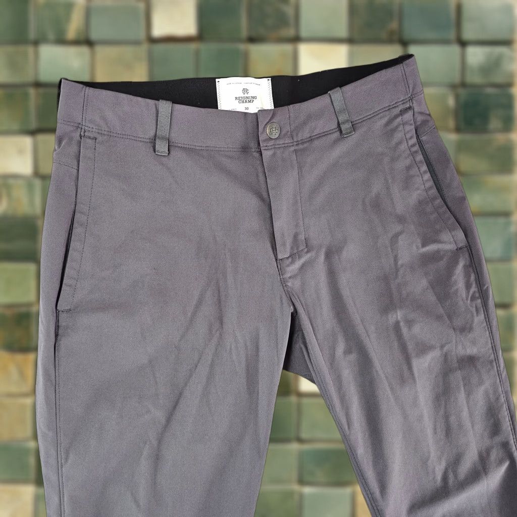 Reigning Champ VINTAGE is not applicable; Reigning Champ Coach's Pants Khaki Chino Brown 30x29 Mens Regular Straight Front Zip Pocket Casual Travel Workwear Size US 30 / EU 46 - 1 Thumbnail