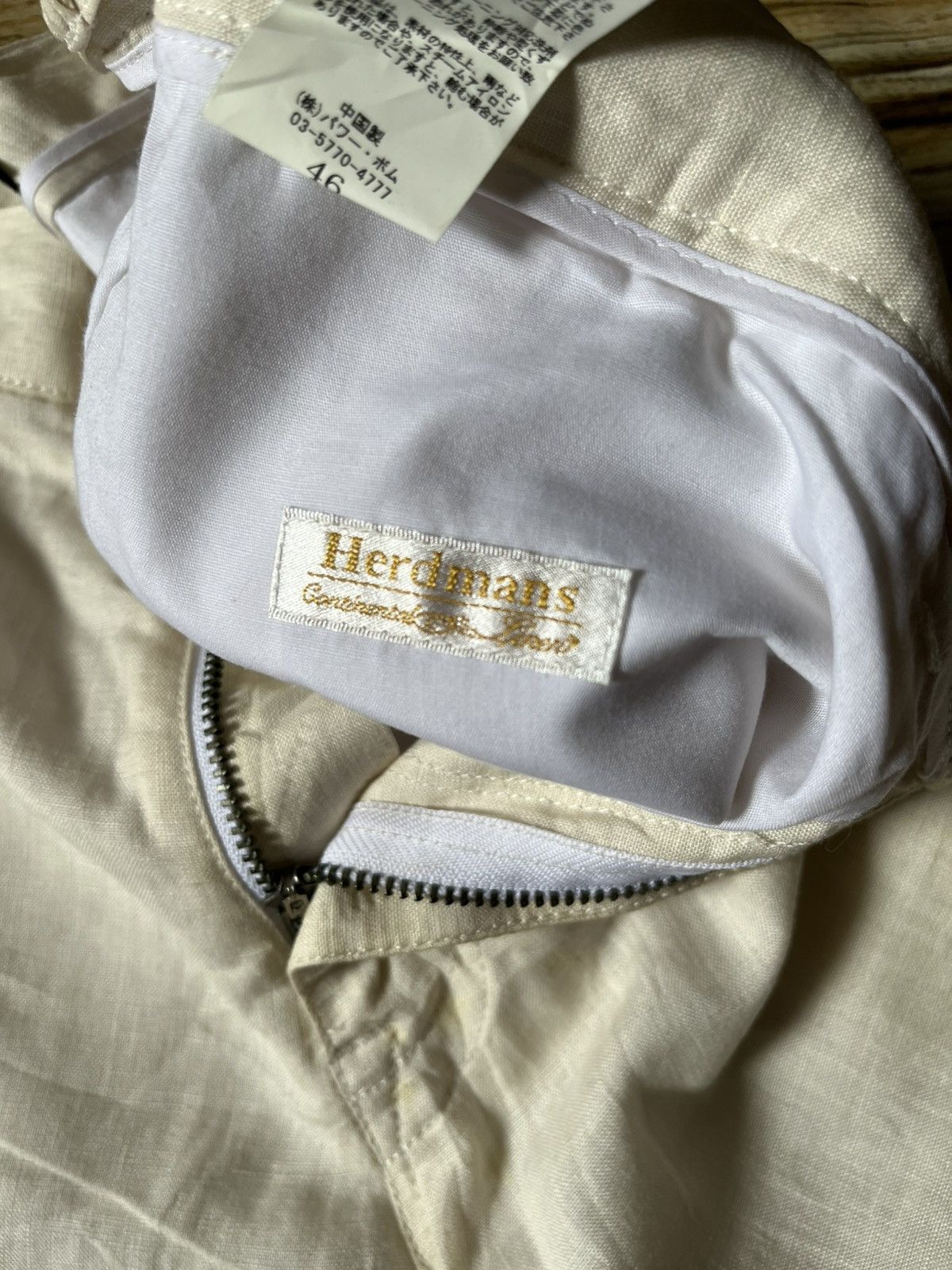 GOSTAR DE FUGA 🇯🇵Linen Shorts Casual Pant in White Size US 33 - 13 Thumbnail