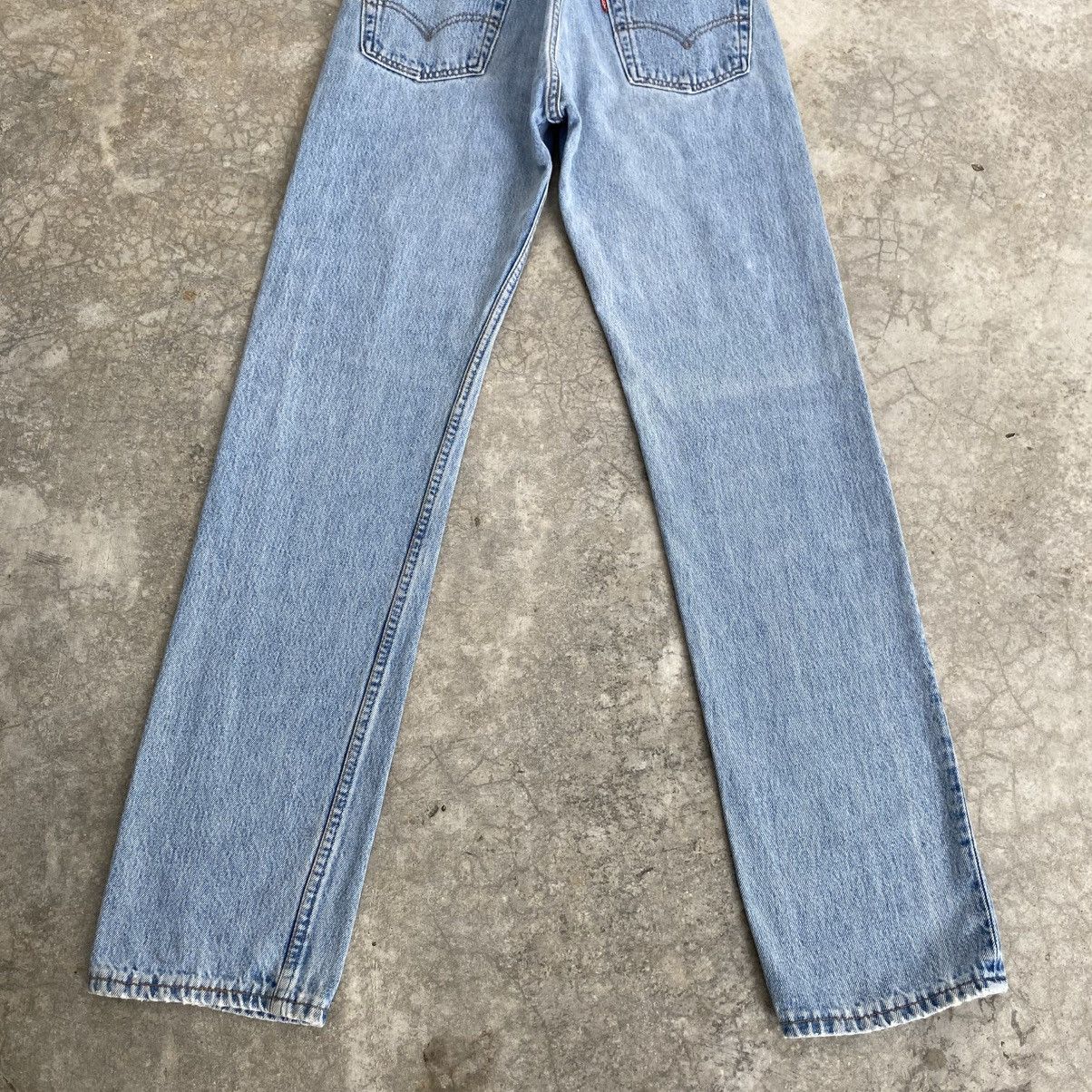 Levi's Vintage 90’s Levis 501 Faded Stonewashed Blue Denim Jeans Size US 28 / EU 44 - 10 Thumbnail