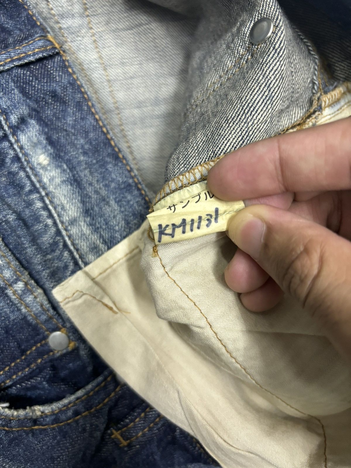 14th Addiction 🔥KMRII STYLE JAPANESE UNBRANDED SLIM FIT DENIM JEANS Size US 32 / EU 48 - 9 Thumbnail