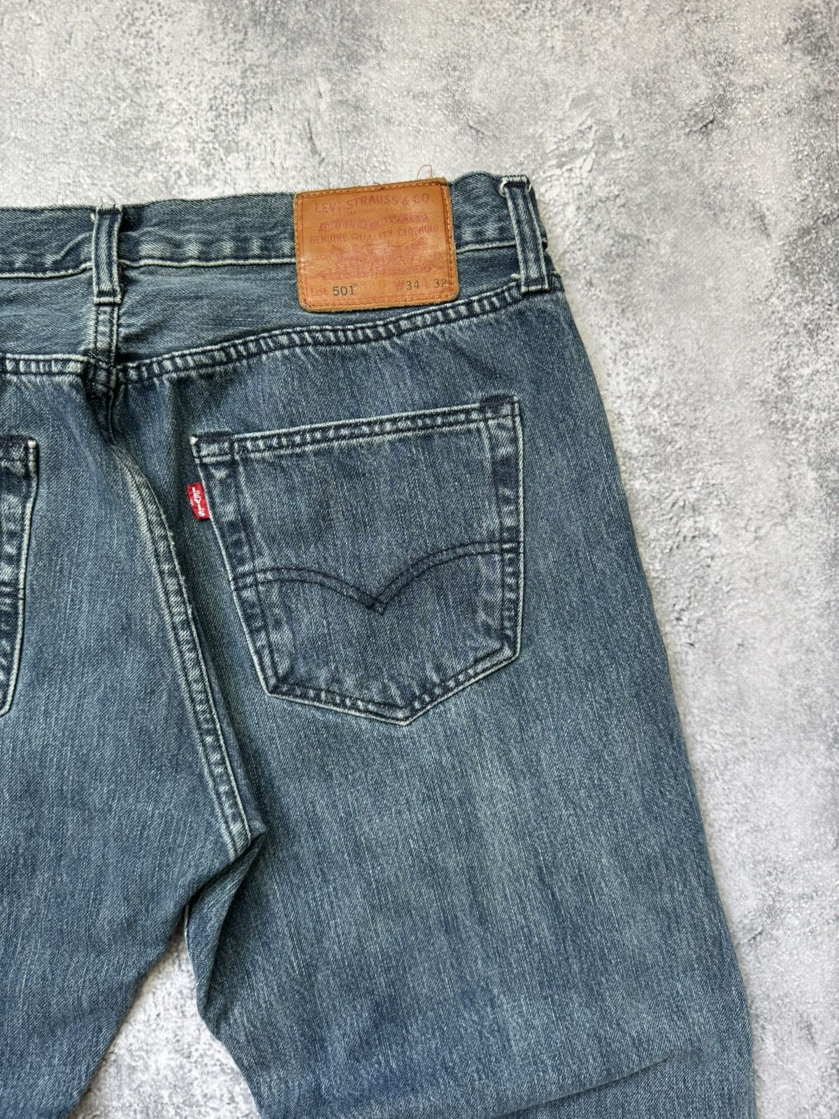 Levi's × Vintage Vintage Levi’s 501 Faded Blue Jeans 34x32 Size US 34 / EU 50 - 3 Thumbnail