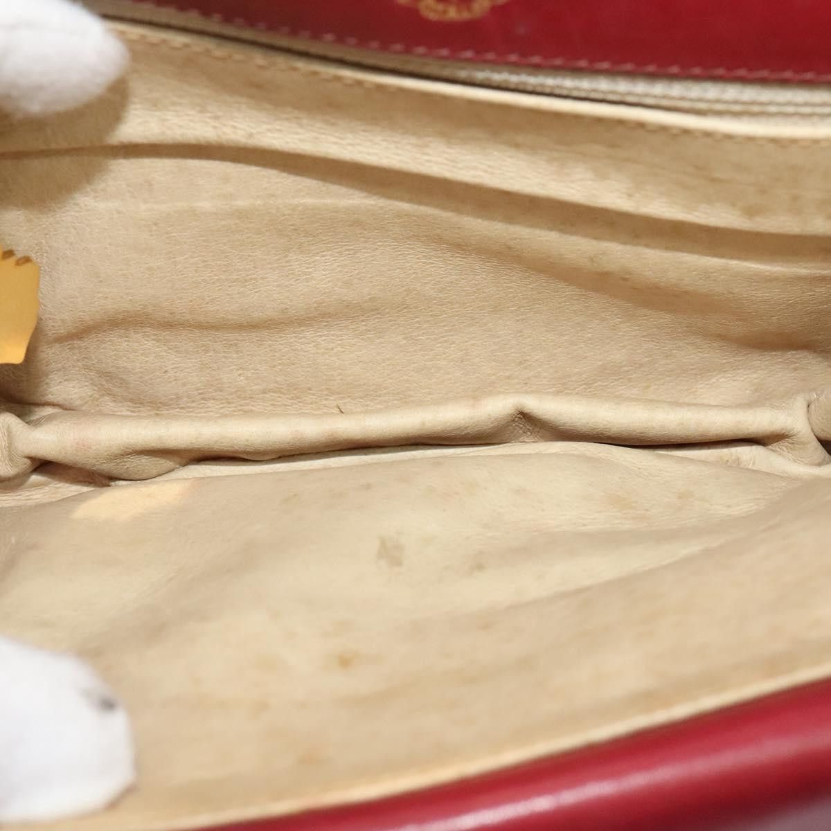 Gucci GUCCI Shoulder Bag Suede Vintage Red Gold Size ONE SIZE - 17 Thumbnail