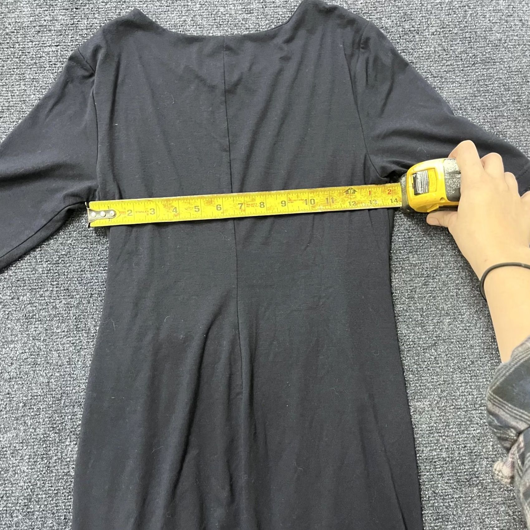 Vintage Philosophy Dresses Shirt? No. Dress Womens Small Black Twist Front Sheath Knit Size S / US 4 / IT 40 - 3 Thumbnail