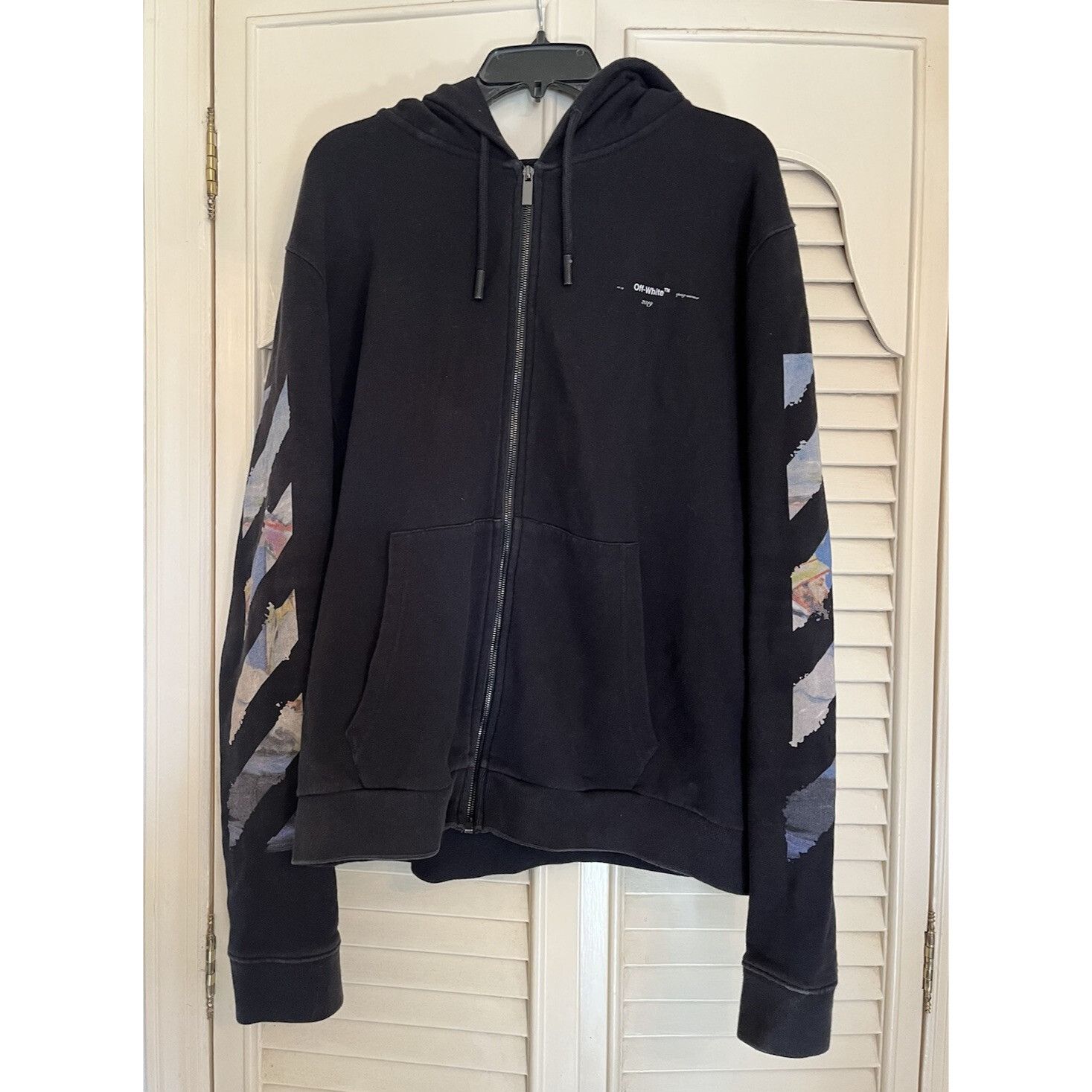 Off-White Off-White SS19 Impressionism Monet Arrow Sweatshirt Hoodie V Size US XL / EU 56 / 4 - 11 Thumbnail