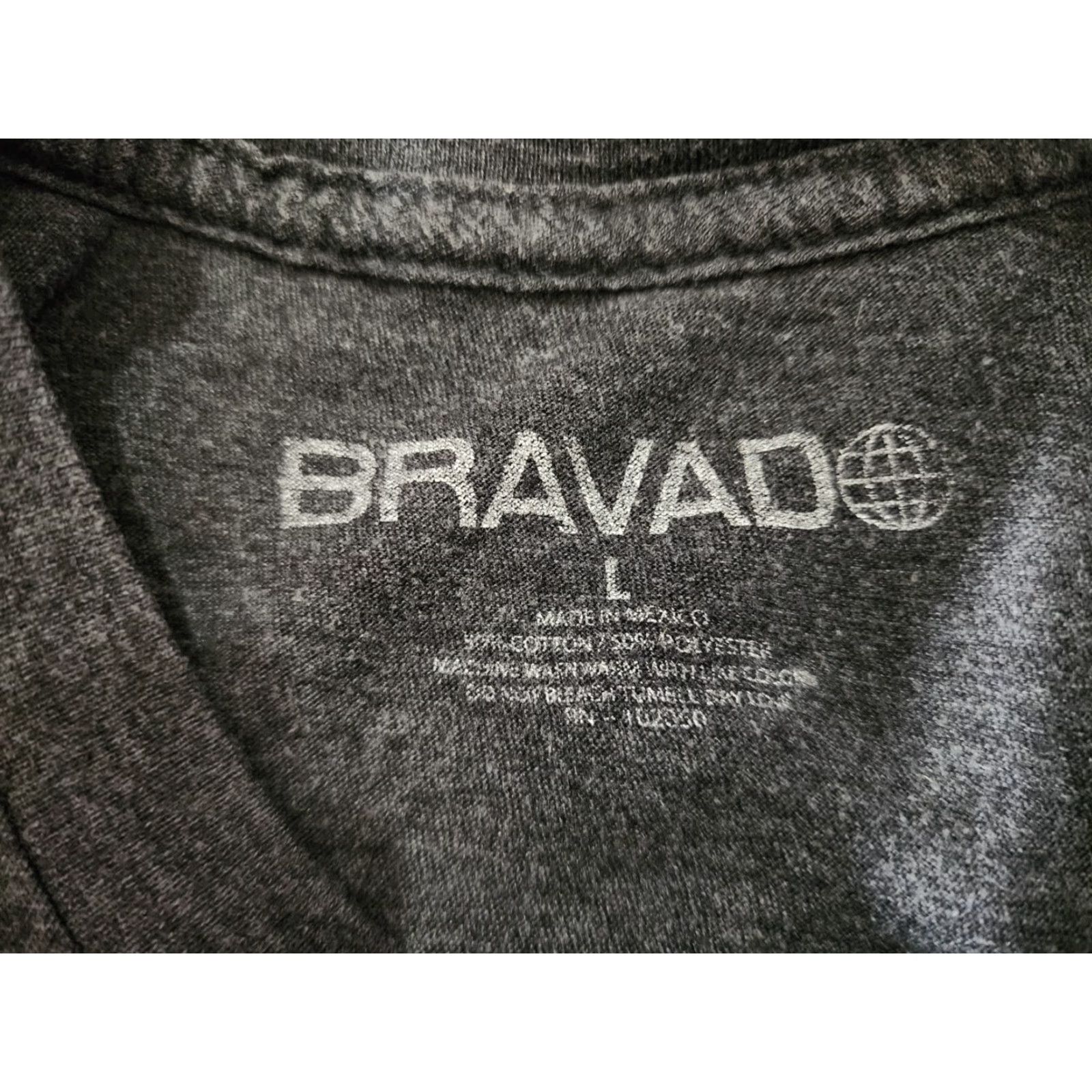 Bravado Mens Bravado T-Shirt Logo Heather Gray Guns N Roses Paradise City Band Tee Adult L Short Sleeve Crew Neck Size US L / EU 52-54 / 3 - 5 Thumbnail