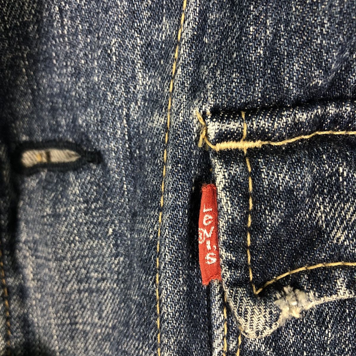 Levi's 🔥Vintage Chore Biker Denim Jacket Levi’s Big Pocket Size US M / EU 48-50 / 2 - 17 Thumbnail