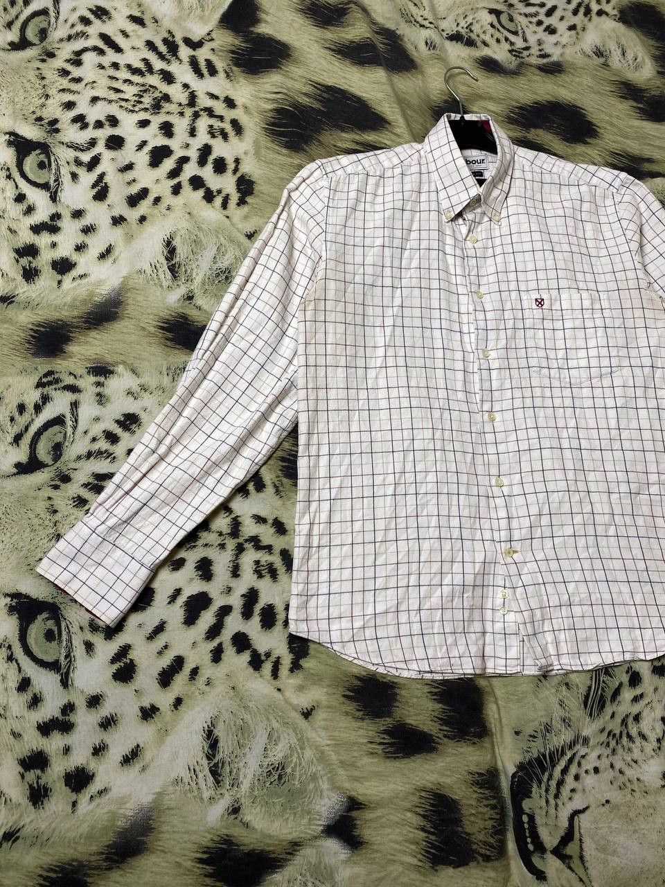 Barbour × Vintage Barbour Striped Checkered Button Up Short Sleeve Shirt Size US S / EU 44-46 / 1 - 16 Thumbnail
