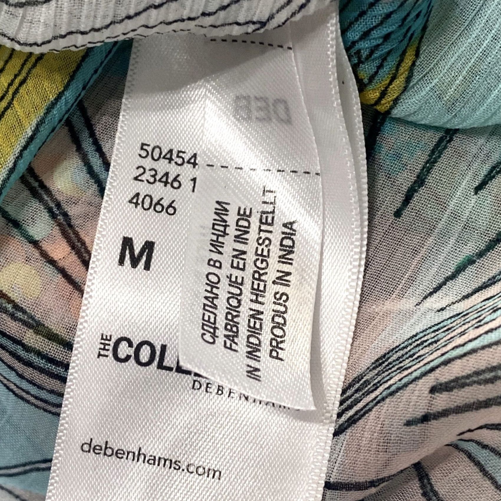 Vintage Debenhams The Collection Kimono Pullover Womens Medium Multicoloured Floral Short Sleeve V-Neck Casual Summer Regular Womens Size M / US 6-8 / IT 42-44 - 7 Thumbnail