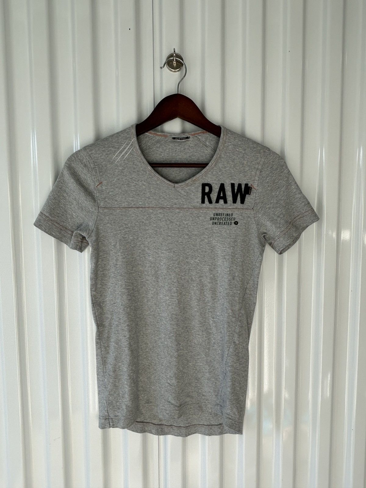 G-Star Vintage Y2K G-Star Raw V Neck Shirt Size US S / EU 44-46 / 1 - 1 Thumbnail