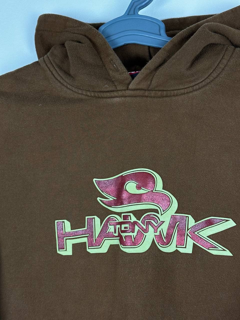 Tony Hawk × Vintage Vintage Tony Hawk Brown Hoodie Y2K Embroidered SK8 Grunge Size US S / EU 44-46 / 1 - 4 Thumbnail