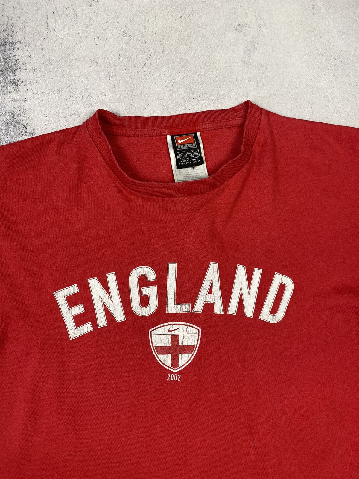 Nike × Vintage Vintage 00s Nike England 2002 T Shirt Tee y2k Size US L / EU 52-54 / 3 - 5 Thumbnail