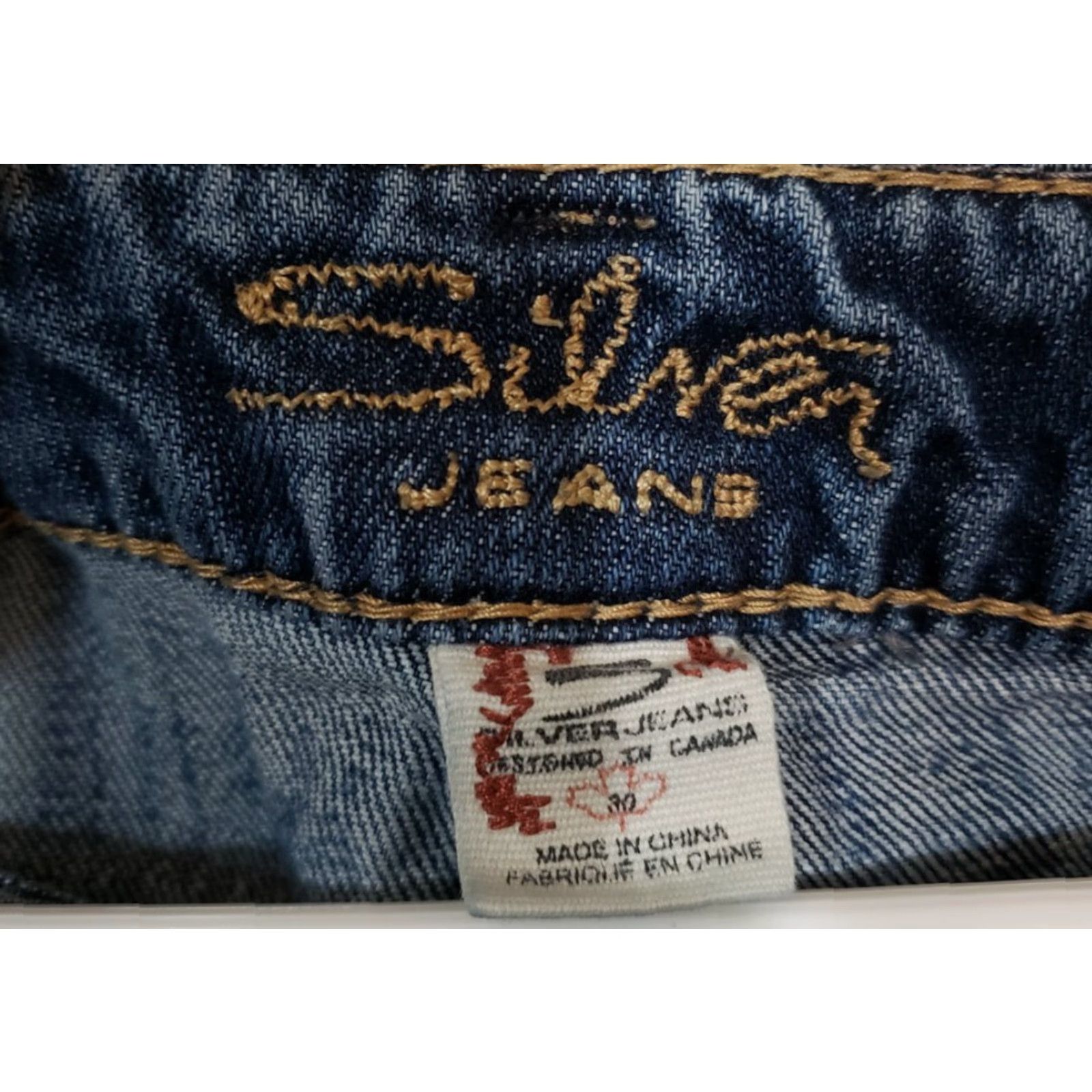Vintage **Women's Silver Aiko Bootcut Denim Blue Jeans Size 30 x 31** User: **Vintage Women's Silver Aiko Bootcut Denim Blue Jeans Size 30 x 31** Size 30" / US 8 / IT 44 - 7 Thumbnail
