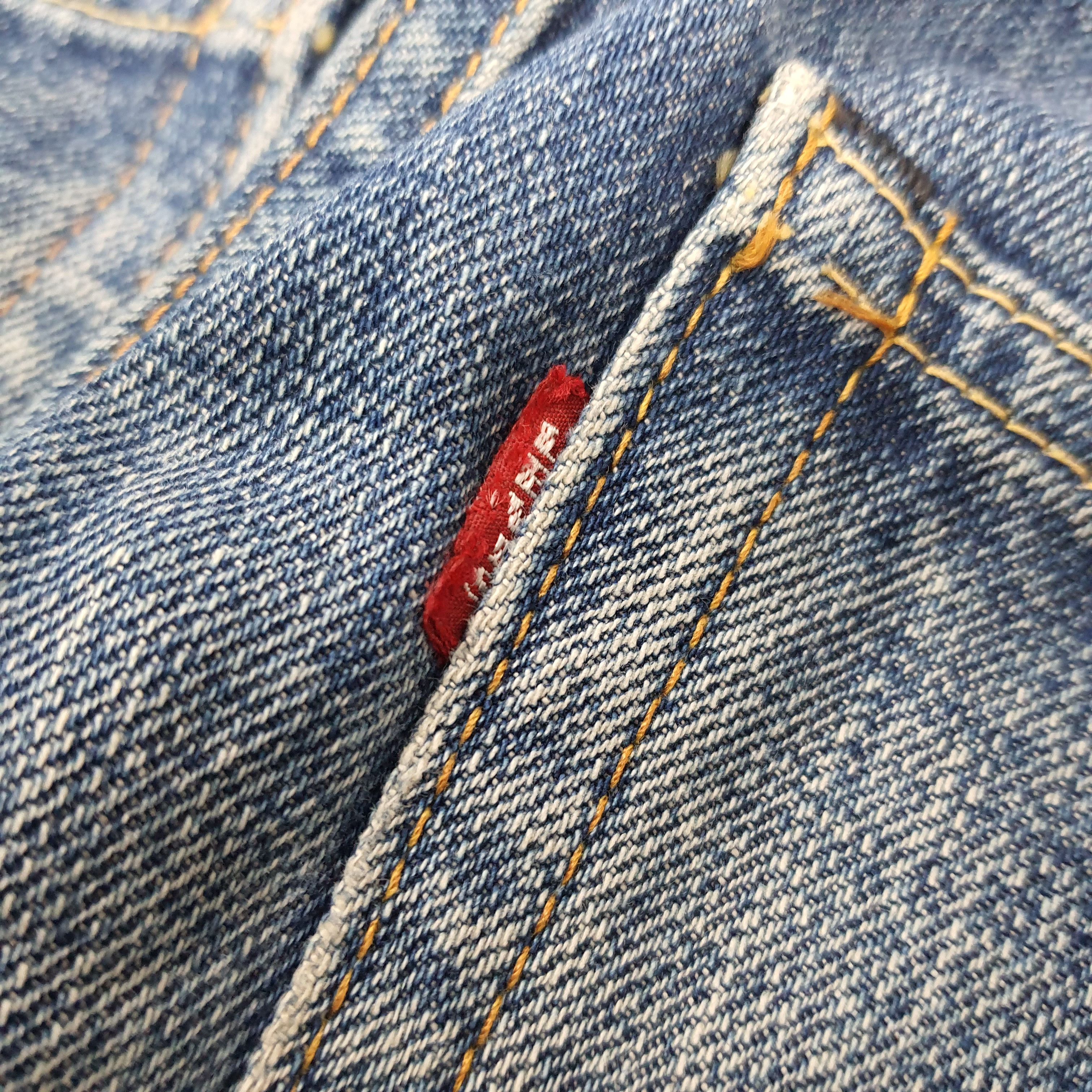 Levi's Vintage 90s Levi's 501 E Selvedge Distressed Jeans E1N39 Size US 30 / EU 46 - 6 Thumbnail